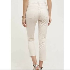 Anthropologie Pilcro and the Letterpress Blushed Striped Straight Leg Pants